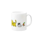 ドラキュラのうさぎのみんな主役だよ Mug :right side of the handle