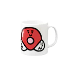 うえたに夫婦のキャラNo. 37Ｈ2Ｏ分子模型くん  Mug :right side of the handle