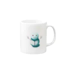 k0sh1の冬の訪れ雪だるま Mug :right side of the handle