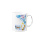 マシュマロハープの雪降るハープ 　（言葉なし） Mug :right side of the handle