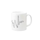 らるう企画の心電図 Mug :right side of the handle