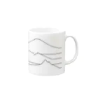 上村商店のJapanese mountains Mug :right side of the handle