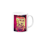 amelie cafeのpunkgirl Mug :right side of the handle