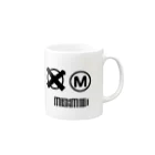 MaskMaidのマスクメイド（お洗濯マーク黒） Mug :right side of the handle