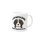 efrinmanの犬と共に（バーニーズ） Mug :right side of the handle