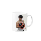 凍結されたアカウントのマッチョしげくんマスク Mug :right side of the handle