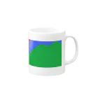 やーすみ🌻の大きな二つの山と太陽 Mug :right side of the handle