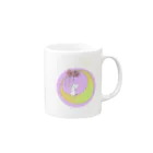 KAZZのにゃつ月花 Mug :right side of the handle