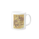 Channu's shopのlovely dogs(ver.retro) Mug :right side of the handle