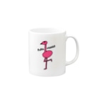麦畑のフラミンゴP(下手な絵) Mug :right side of the handle