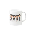 think-a worksの仲良し五人衆 Mug :right side of the handle