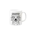 むぎの犬　ジャックラッセル Mug :right side of the handle