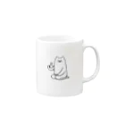 ぱすぴす村役場通信のネコちゃんのひととき Mug :right side of the handle