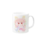 ୨୧　　ちぴりろ　*.♩の【オリジナル】うさぎさん Mug :right side of the handle