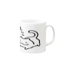 こめぞうのしろぬこ むにぃ Mug :right side of the handle