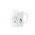 すいそう水族館のクーとペン Mug :right side of the handle