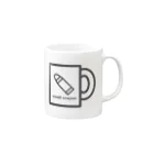 small crayonのクレヨン（モノクロ） Mug :right side of the handle