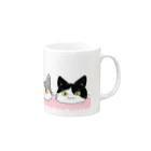 にくにゃんこのまめみい Mug :right side of the handle