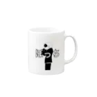 ゴリラのぼっち Mug :right side of the handle