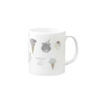 チンチラ雑貨MarkCrownのチンチラとIceCream Mug :right side of the handle