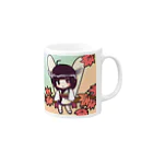 mana02の東北きりたん　秋 Mug :right side of the handle