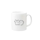 ねじれたのねこ Mug :right side of the handle