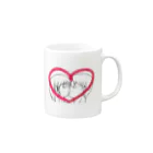 Lily bird（リリーバード）のKissing with heart♥ Mug :right side of the handle