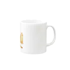 らぴの堂のとらねこ親子 Mug :right side of the handle