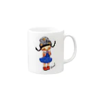 prankids(プランキッヅ)のおさげちゃん Mug :right side of the handle