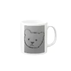 クサナギの手描きくまさん Mug :right side of the handle