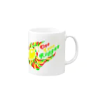 風乃応援団のOne Love Reggae（ラスタ） Mug :right side of the handle