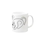 meruhentekorinの悪っそーなねこ　 Mug :right side of the handle