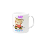 おりーぶりーぶのすずにゃん 三輪車（文字アリ） Mug :right side of the handle