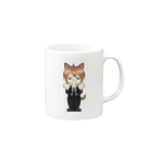 胃腸弱者の猟犬ハウド Mug :right side of the handle