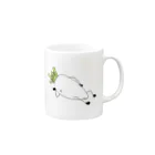 クソ犬SHOPの大根くん Mug :right side of the handle