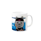 わんぱんにゃんのKisaragi用 マグカップ Mug :right side of the handle