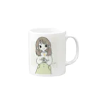 ひよこ豆の春色ちゃん Mug :right side of the handle