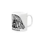 光平洋子のかしこいプーリー犬の顔、　こもだる 。puli illustration  Mug :right side of the handle