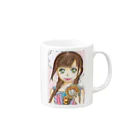 ★kiki★のひつじクッキー Mug :right side of the handle