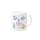 Giostraの5種の鉱物 水彩風 Mug :right side of the handle