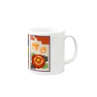 大賀一五の店の兎花札猪鹿蝶 Mug :right side of the handle