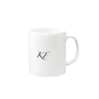 KOFE!SHOP(こふぇショップ)のKFマグカップ Mug :right side of the handle