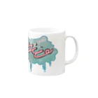 りと＠11/16誕生日( ¨̮ )のりとくも Mug :right side of the handle