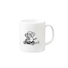 ごすとれい(M)のバイク犬 Mug :right side of the handle