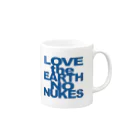 Two Doors Store  (feat.TeamLINKS）のマグ LOVE the EARTH NO NUKES Mug :right side of the handle