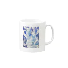 Lost'knotのBlue nine-tailed fox Mug :right side of the handle