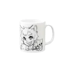 謎のken🐕果報は寝て待てのなぞ屋 Mug :right side of the handle