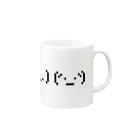 (ふぁ._.じ)の(._.)(´･_･`) Mug :right side of the handle