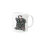 316(MIHIRO)のパブコックーヒョウモンちゃん Mug :right side of the handle