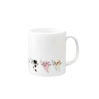 ふんがふんがショップ（仮）のオバケアニマルズ Mug :right side of the handle